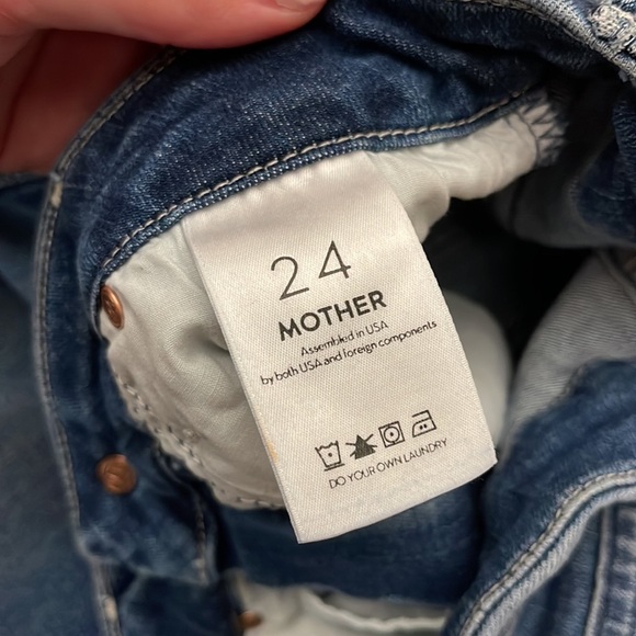 Mother High Waisted Looker Ankle Fray in Get Your Groove Back 24 - Picture 9 of 10